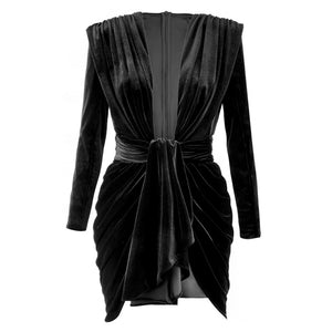 Waterfall Draped Dress
