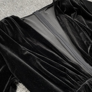 Waterfall Draped Dress