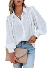 Load image into Gallery viewer, Turn-down Collar Blouse