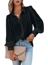 Load image into Gallery viewer, Turn-down Collar Blouse