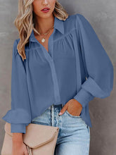 Load image into Gallery viewer, Turn-down Collar Blouse
