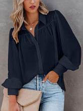 Load image into Gallery viewer, Turn-down Collar Blouse