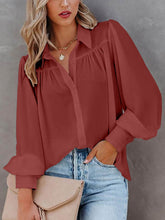 Load image into Gallery viewer, Turn-down Collar Blouse