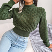 Load image into Gallery viewer, Diamond Chic Crop Knit Sweater