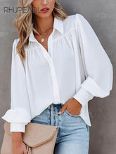 Load image into Gallery viewer, Turn-down Collar Blouse