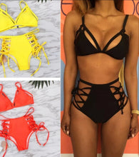 Load image into Gallery viewer, Strings and Tangs High Waist Bikini