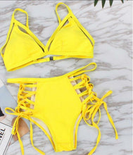 Load image into Gallery viewer, Strings and Tangs High Waist Bikini