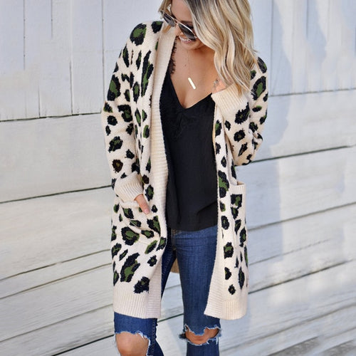 Long Leopard Cardigan