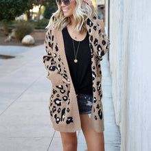 Load image into Gallery viewer, Long Leopard Cardigan