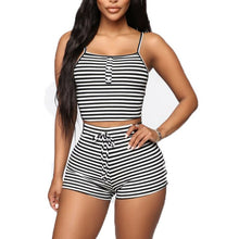 Load image into Gallery viewer, Striped Slim Pajama Set