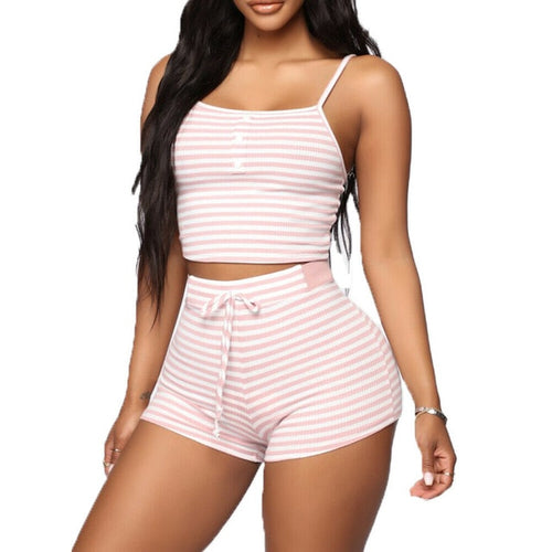 Striped Slim Pajama Set