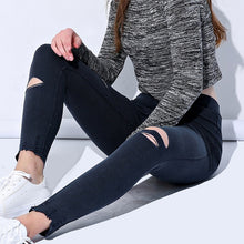 Load image into Gallery viewer, Ripped Jeans Jeggings