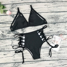 Load image into Gallery viewer, Strings and Tangs High Waist Bikini