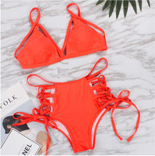 Load image into Gallery viewer, Strings and Tangs High Waist Bikini
