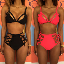 Load image into Gallery viewer, Strings and Tangs High Waist Bikini
