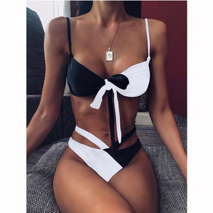 Animal Print High Waist Bikini