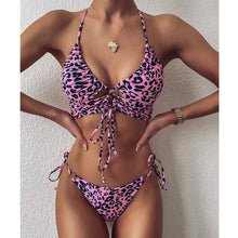 Load image into Gallery viewer, Animal Print High Waist Bikini