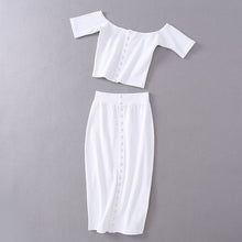 Load image into Gallery viewer, Knitted Front Button 2 Piece Set