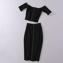 Load image into Gallery viewer, Knitted Front Button 2 Piece Set
