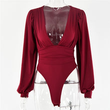 Load image into Gallery viewer, Deep V Neck Bodysuit