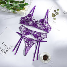Load image into Gallery viewer, Lace Lingerie 3pcs