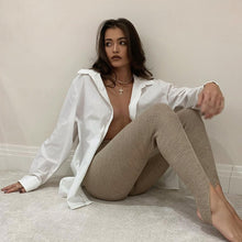 Load image into Gallery viewer, Tossy Ribbed Knit Leggings