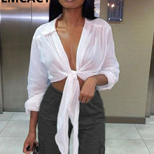 Load image into Gallery viewer, Tie Up Blouse