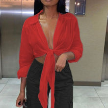 Load image into Gallery viewer, Tie Up Blouse