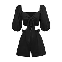 Load image into Gallery viewer, Cotton Linen Crop Top Set 2022
