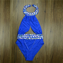 Load image into Gallery viewer, Rhinestone Diamond Crystal One Piece Swimsuit