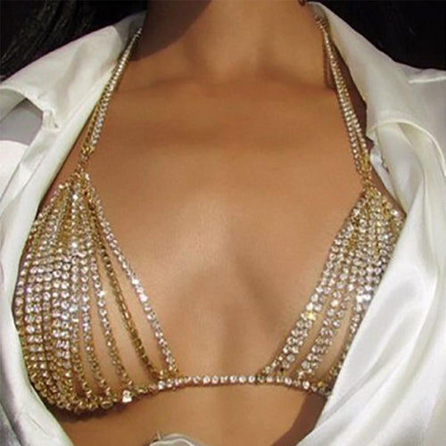 Rhinestone Bra