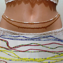Load image into Gallery viewer, Double Strand Body Jewelry, African Waists Bead